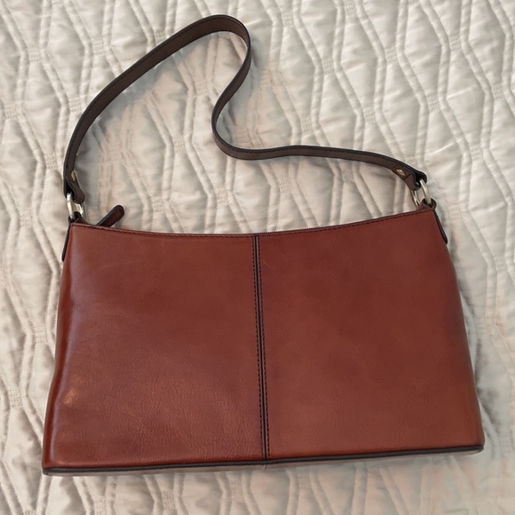 Vintage Etienne Aigner Brown Reptile Patch Shoulder Bag - Picture 2 of 4